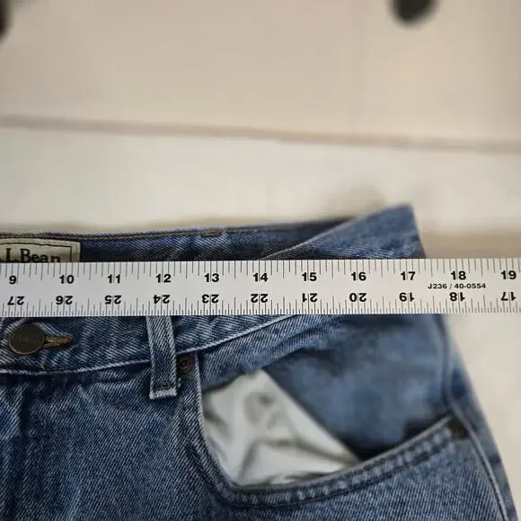 L.L. Bean Natural Fit Medium Wash Jeans Mens Straight Leg Denim 36x32 0701 - Picture 5 of 15